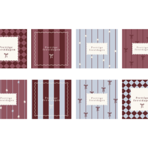 Kerstkaartenset - 8 stuks